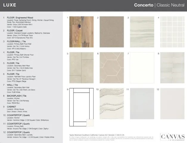 438 Citrus Oak Road design selections! This home is currently under construction and selections are subject to change.