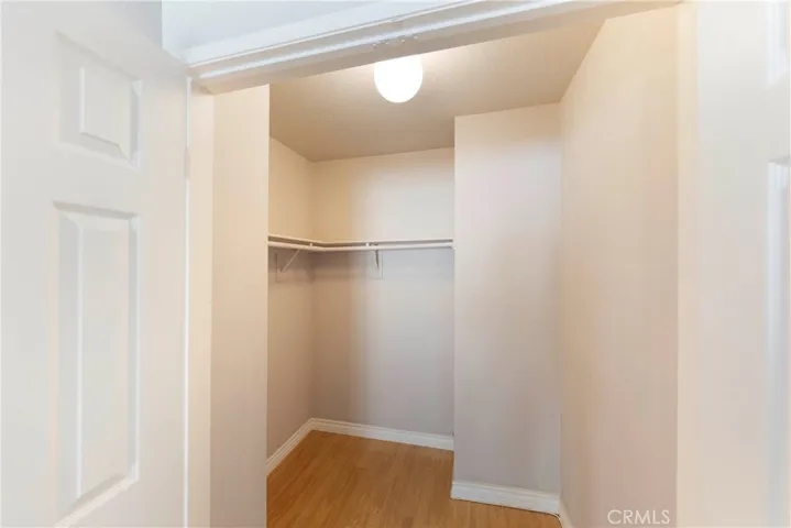 Spacious walk-in closet to easily accommodate.
