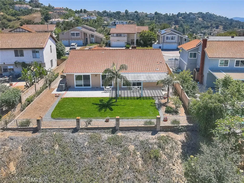 The slope is part of the property.  Country Estates are on the horizon
