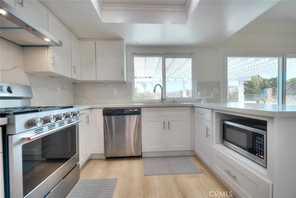 Views to the back yard