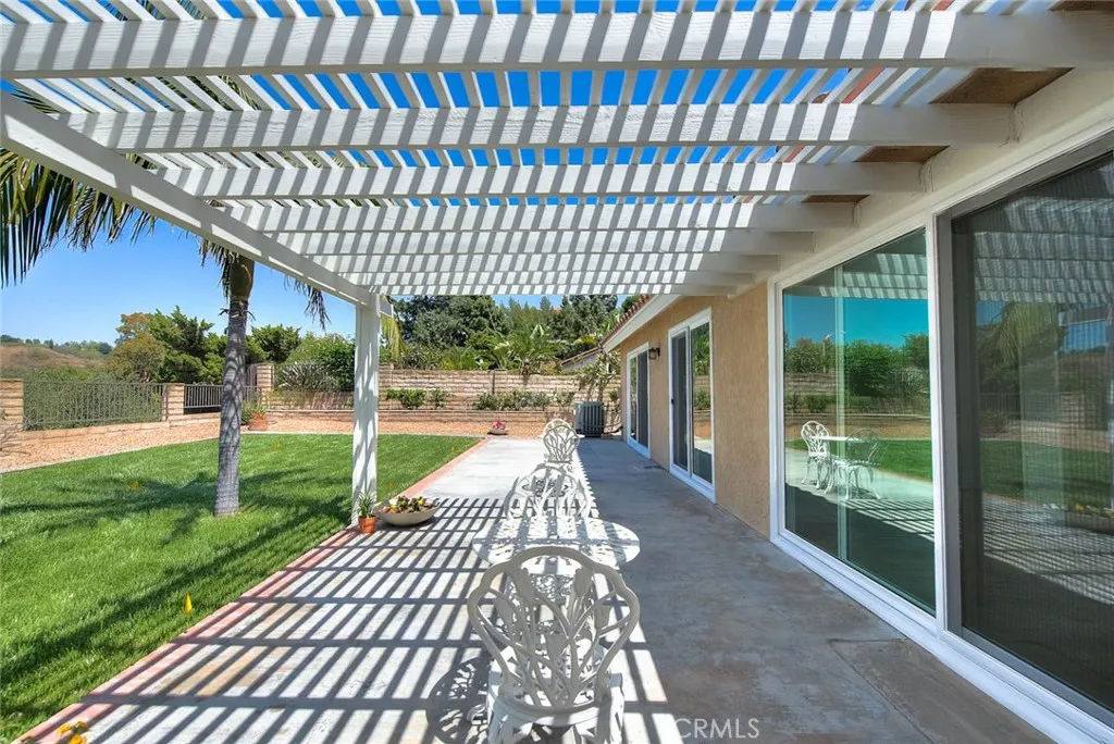 New patio cover and lawn