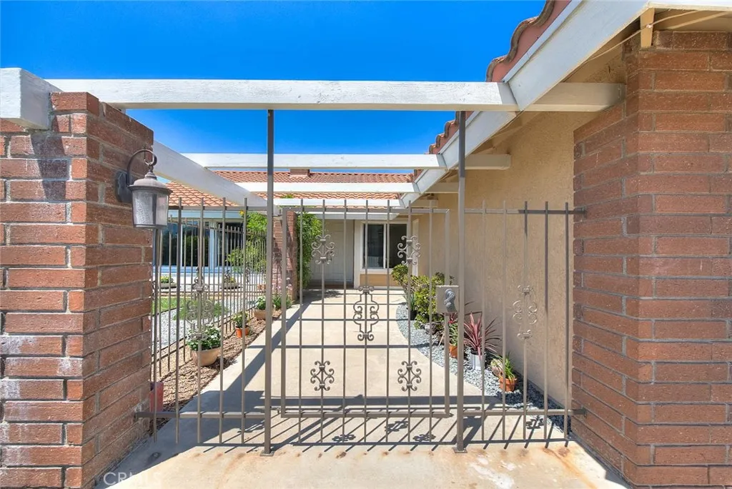 Gated courtyard