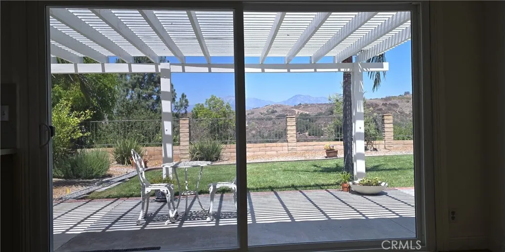 Kitchen window view, you can see Mt. Baldy!