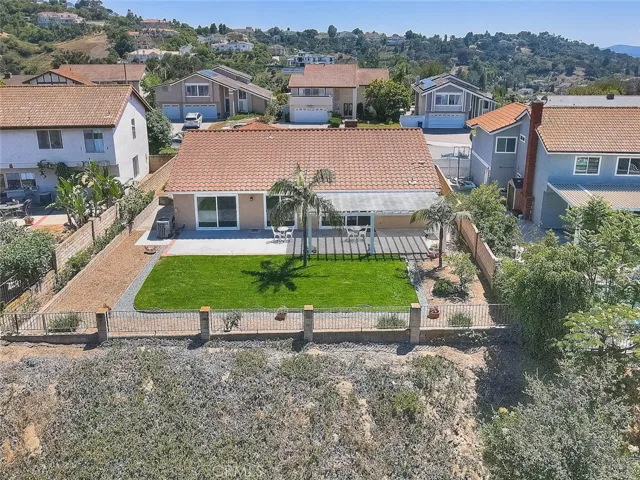 The slope is part of the property.  Country Estates are on the horizon