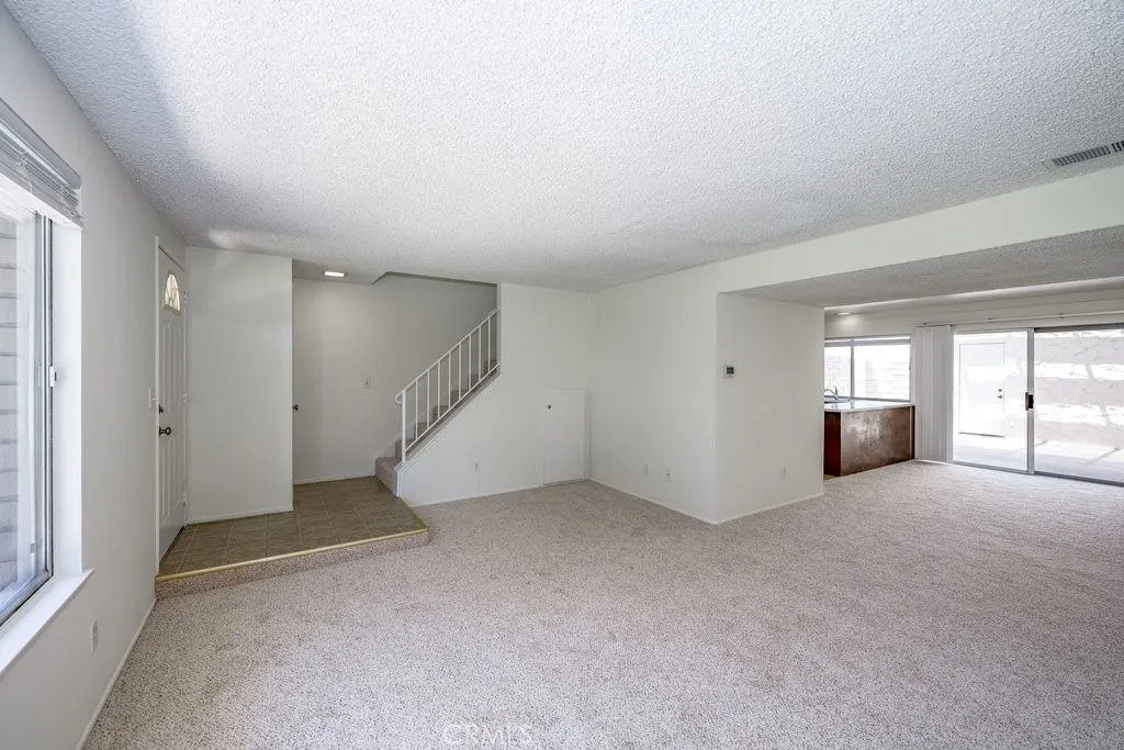 Living and dining areas