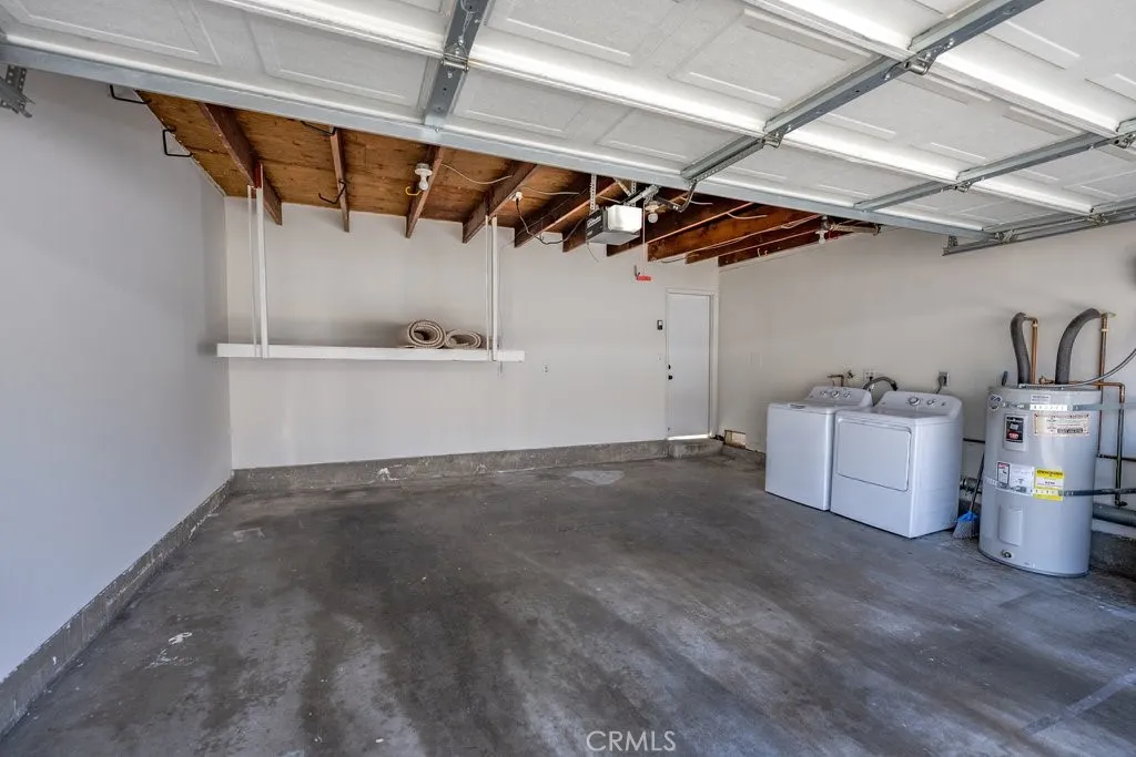 2 Car garage with new washer and dryer