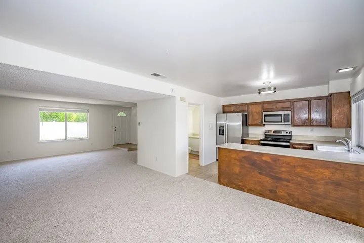 Dining, Living and kitchen - open area