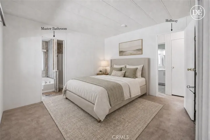 Virtually Staged Bedroom