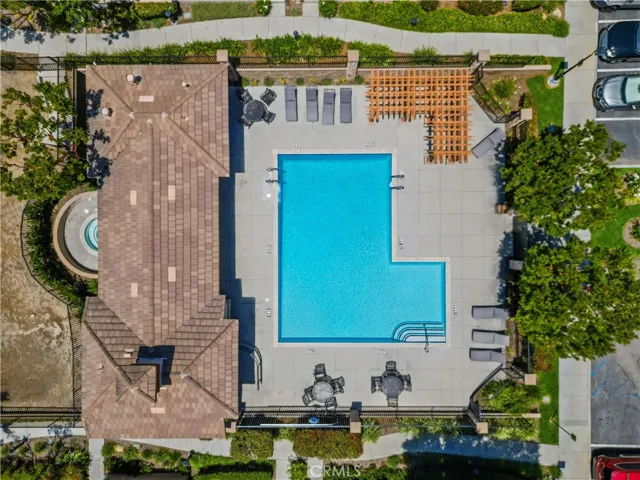 Community Pool, Spa, Showers and Lounge Area