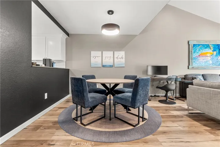 Dining area off pass-thru kitchen in "Great Room"
