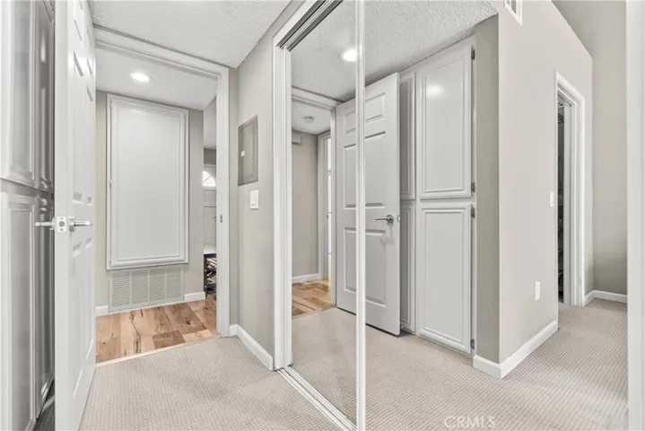 Mirrored full wardrobe closet