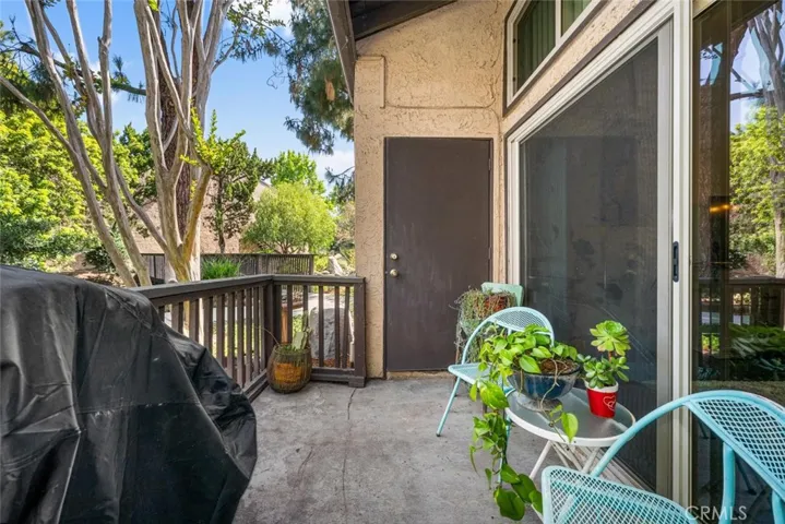 Sorage closet off the patio