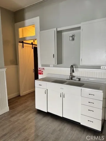 Sink and countertop.