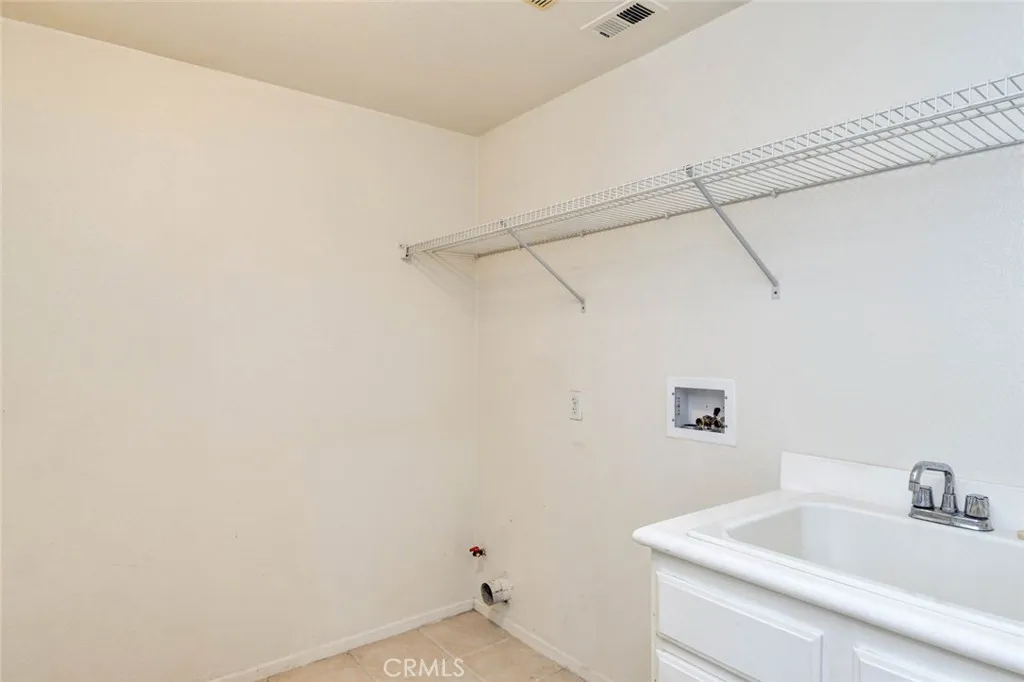 Laundry room off the kitchen.