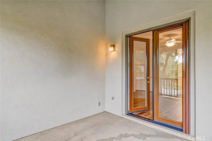 Looking into the master bedroom.