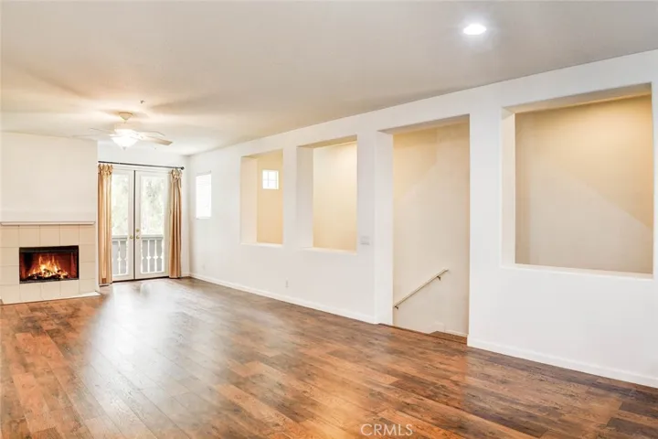Open space with living room and dining room.