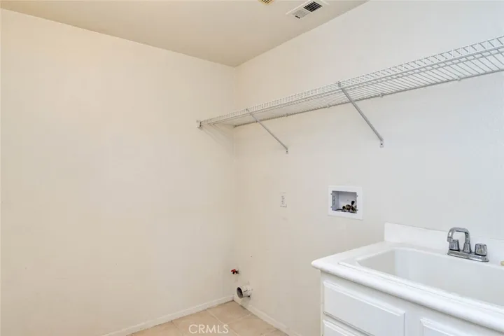 Laundry room off the kitchen.