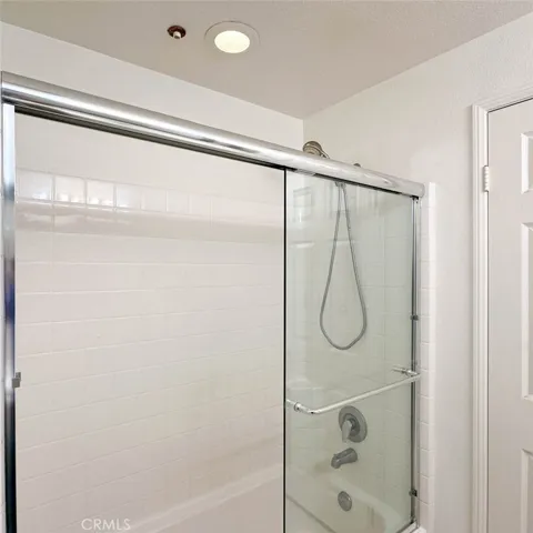 Brand new shower door in the second bathroom.