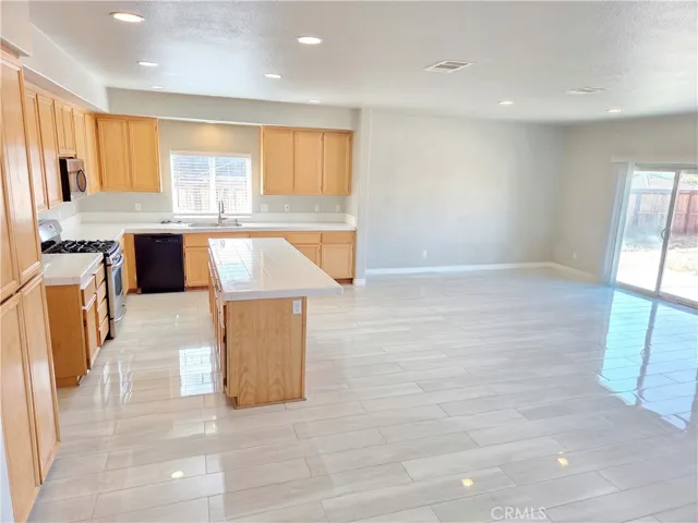 Kitchen opened to Dining Room
