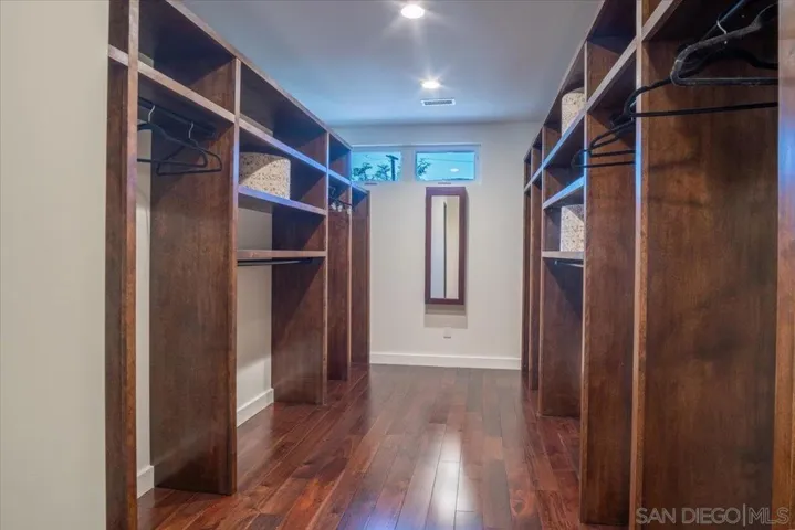 Walk-in closet.