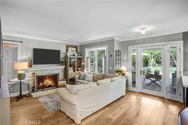The family room is so warm and welcoming.