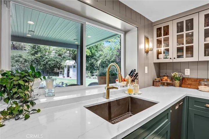 With a gorgeous view in to the backyard from every vantage point.