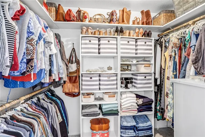 The primary closet is big enough to share(maybe).