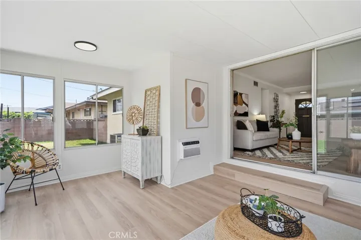 This charming home offers nearly 1,200 square feet of living space - Plus a spacious enclosed patio adding around 170 square feet for a spacious family room (over 1,340 square feet of combined interior space). The enclosed patio is a versatile bonus space and ideal as a family room, playroom or exercise room.  Large windows in this spacious bonus area create a bright indoor-outdoor feel with views overlooking the expansive backyard.