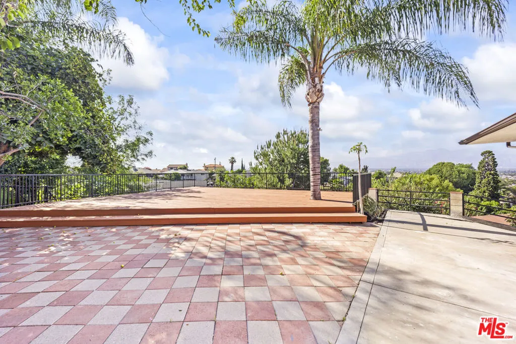 Extended back patio and deck w
