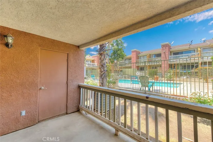 View of pool from patio
