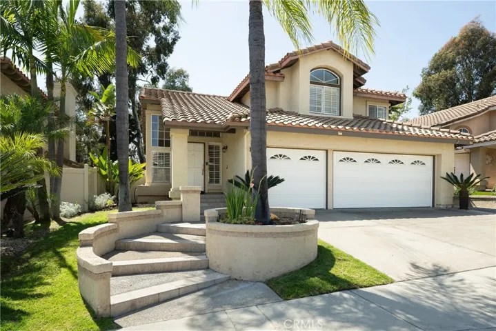 There is an attached three car garage with direct access.