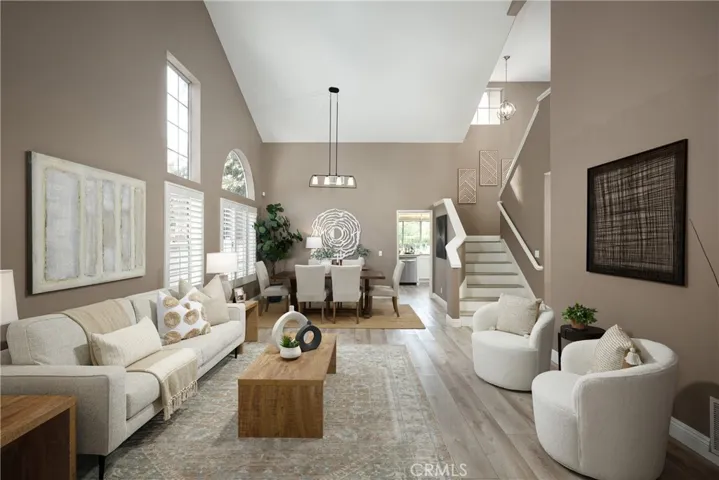 The living room is bright and open with tons of natural light.