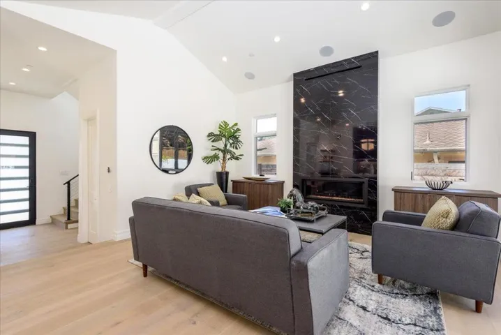 Dramatic Fireplace Wall