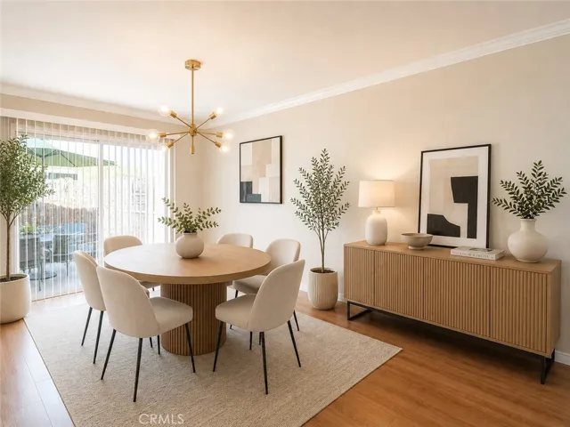 Love modern design? Here's one way to furnish this space! Vertualy staged.