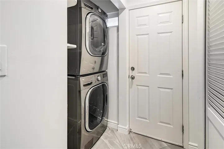 Washer/Dryer unit by the back door