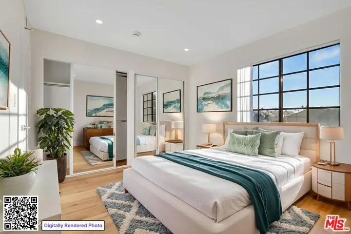 Virtually staged bedroom #2