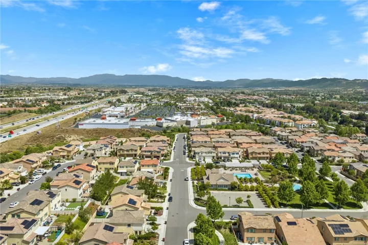Aerial view of surrounding areas.