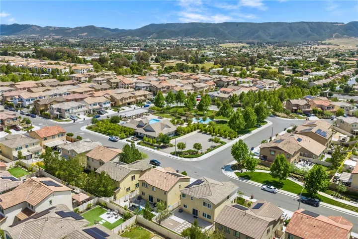 Aerial view of subject property and surrounding areas.