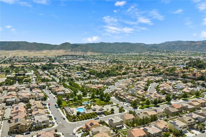 Aerial view of surrounding areas.