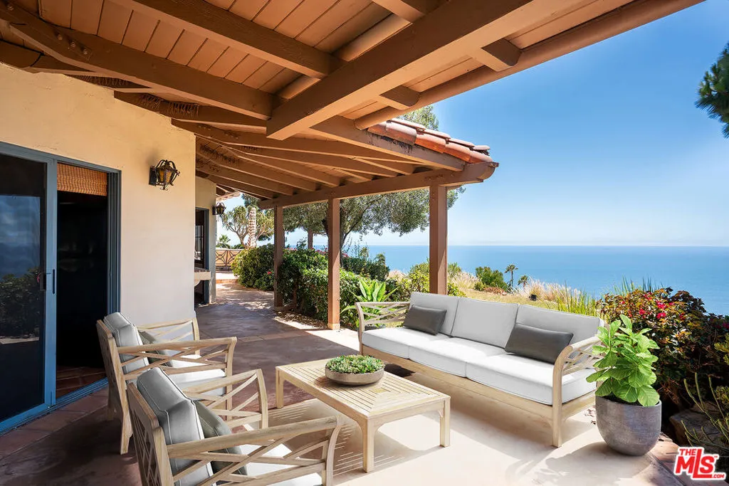 Virtually Staged Covered patio