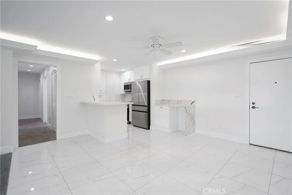 kitchen and dining view
