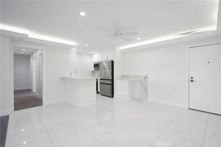 kitchen and dining view