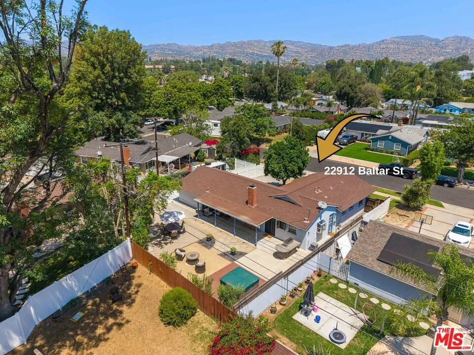 Aerial view of property facing