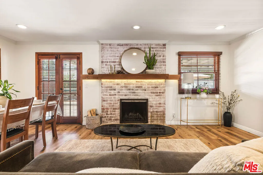 Woodburning fireplace