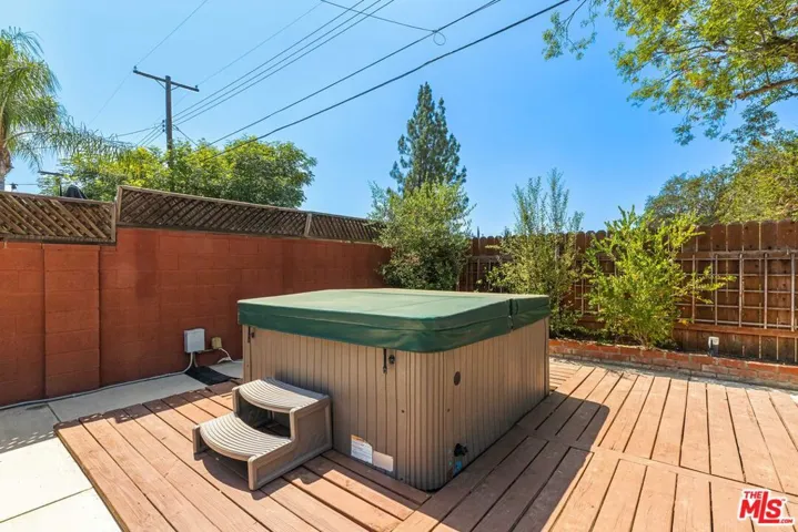 Included hot tub