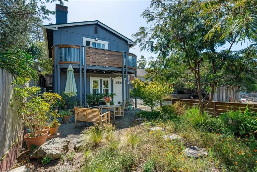 View of house from corner of yard.
