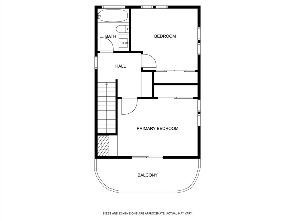 Top floor of house.