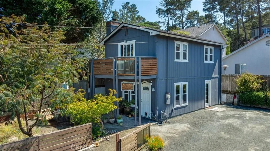 Side view of house.