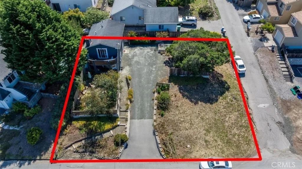Perimeter of property with box.