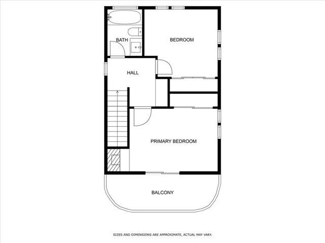 Top floor of house.